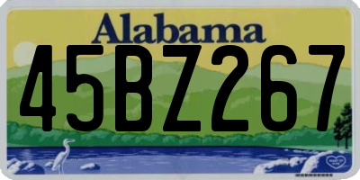 AL license plate 45BZ267