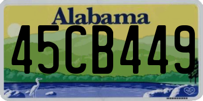 AL license plate 45CB449
