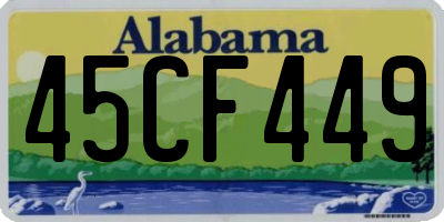 AL license plate 45CF449