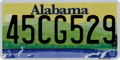 AL license plate 45CG529