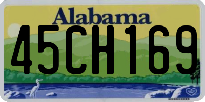 AL license plate 45CH169