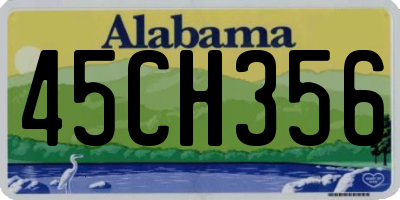 AL license plate 45CH356