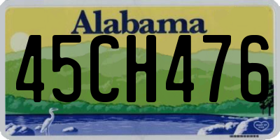 AL license plate 45CH476