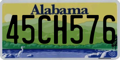 AL license plate 45CH576