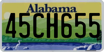 AL license plate 45CH655