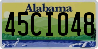 AL license plate 45CI048