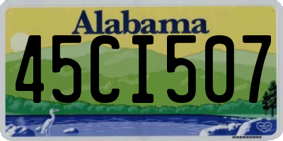 AL license plate 45CI507