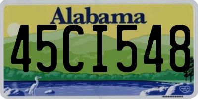 AL license plate 45CI548