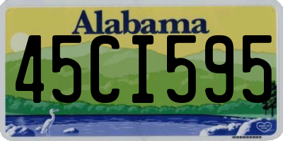 AL license plate 45CI595