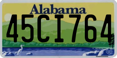 AL license plate 45CI764