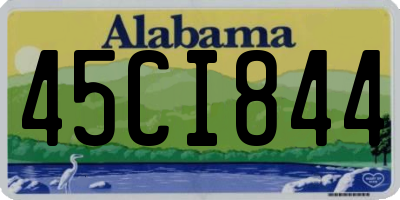 AL license plate 45CI844