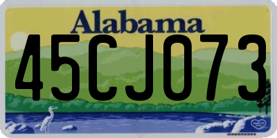 AL license plate 45CJ073
