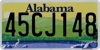 AL license plate 45CJ148