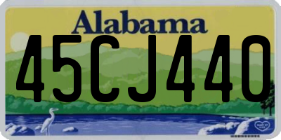 AL license plate 45CJ440