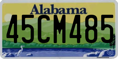 AL license plate 45CM485