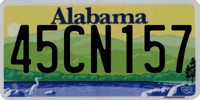 AL license plate 45CN157