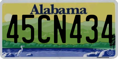AL license plate 45CN434