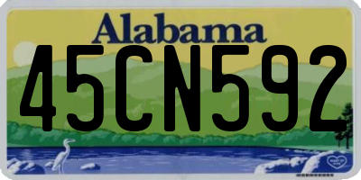 AL license plate 45CN592