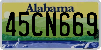 AL license plate 45CN669