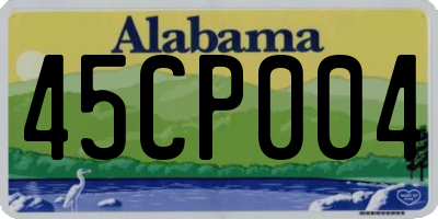 AL license plate 45CP004