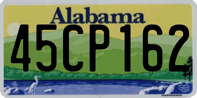 AL license plate 45CP162