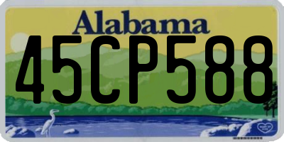 AL license plate 45CP588