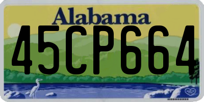 AL license plate 45CP664