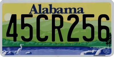 AL license plate 45CR256
