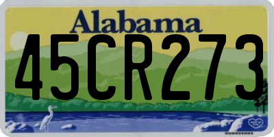 AL license plate 45CR273