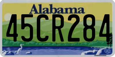 AL license plate 45CR284