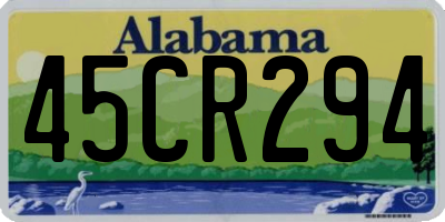 AL license plate 45CR294