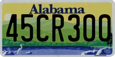 AL license plate 45CR300