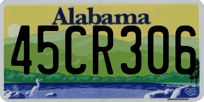 AL license plate 45CR306