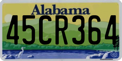 AL license plate 45CR364