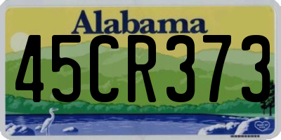 AL license plate 45CR373