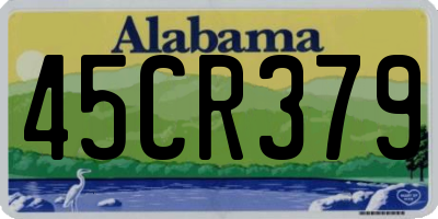 AL license plate 45CR379