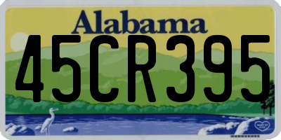 AL license plate 45CR395