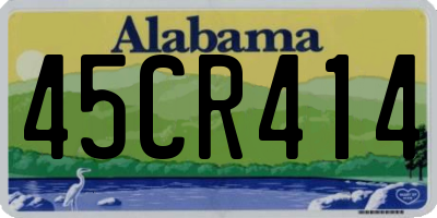 AL license plate 45CR414