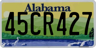 AL license plate 45CR427