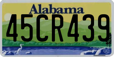 AL license plate 45CR439