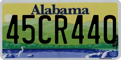 AL license plate 45CR440