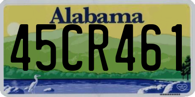 AL license plate 45CR461