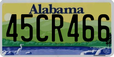 AL license plate 45CR466