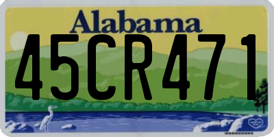 AL license plate 45CR471