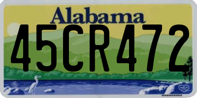 AL license plate 45CR472
