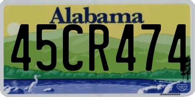 AL license plate 45CR474