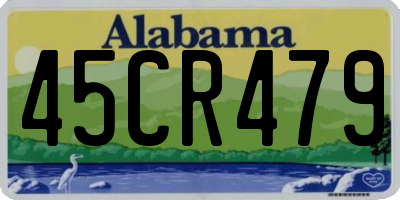 AL license plate 45CR479