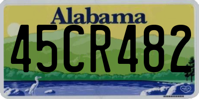 AL license plate 45CR482