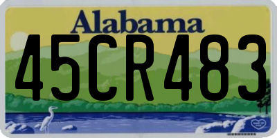AL license plate 45CR483