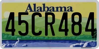AL license plate 45CR484